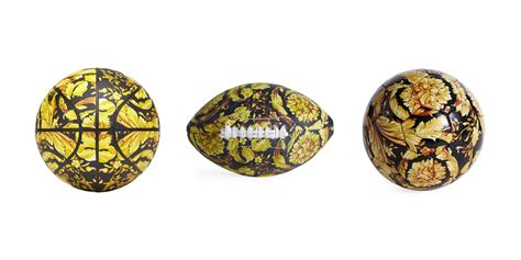 Versace Barocco Print Basketball, Football Black/Gold .